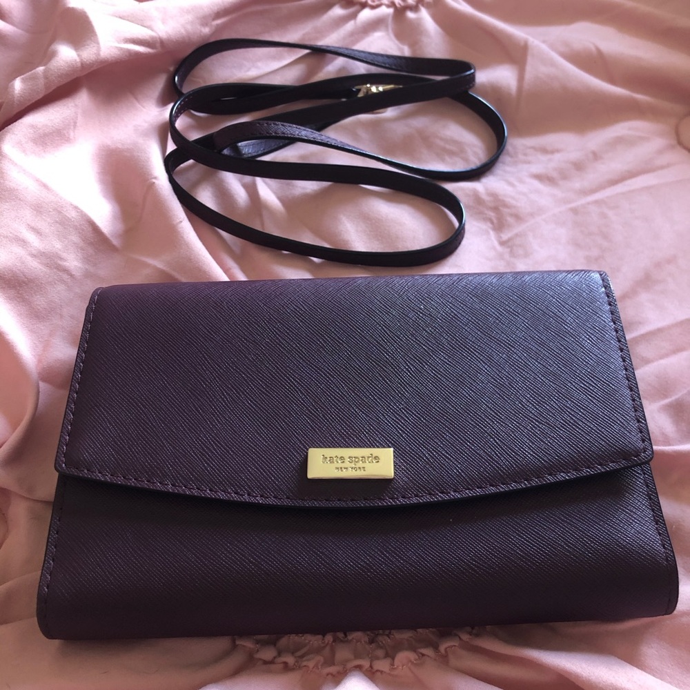 NWOT Kate Spade Laurel Way Crossbody Deep Plum - Picture 8 of 10